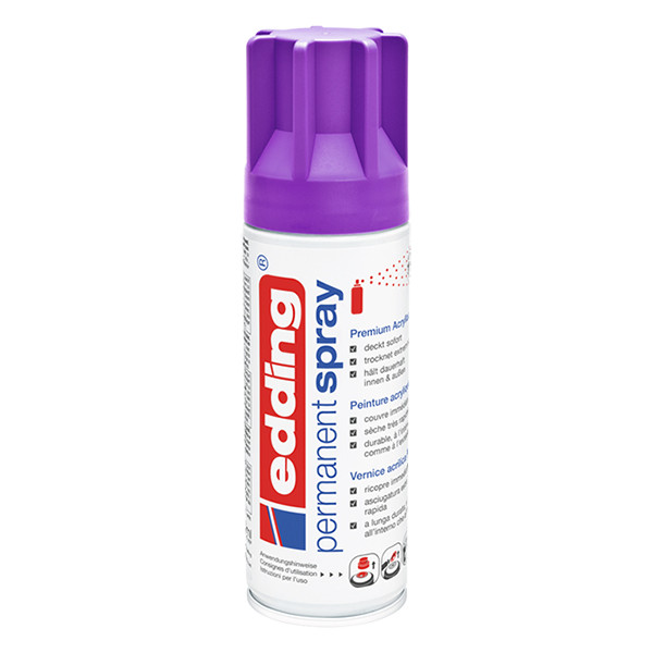 Edding 5200 permanente acrylverf spray mat bessenrood (200 ml) 4-5200910 239054 - 1