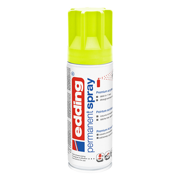 Edding 5200 permanente acrylverf spray mat fluogeel (200 ml) 4-NL5200965 240555 - 1