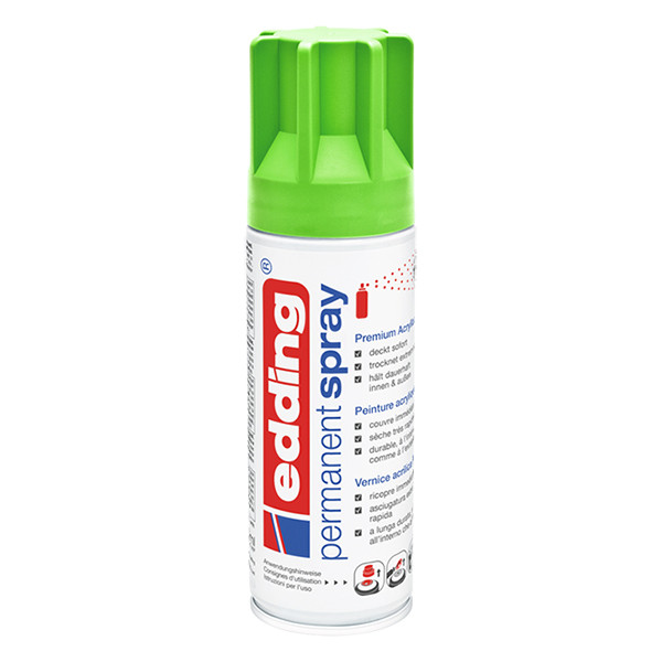 Edding 5200 permanente acrylverf spray mat geelgroen (200 ml) 4-5200927 239071 - 1