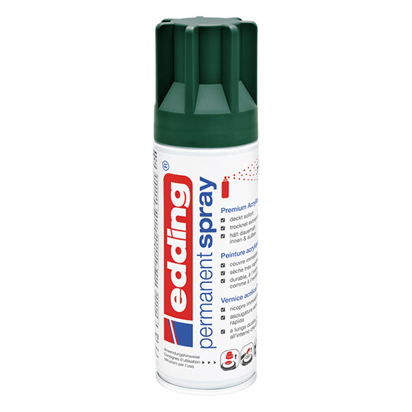 Edding 5200 permanente acrylverf spray mat mosgroen (200 ml) 4-5200904 239048 - 1