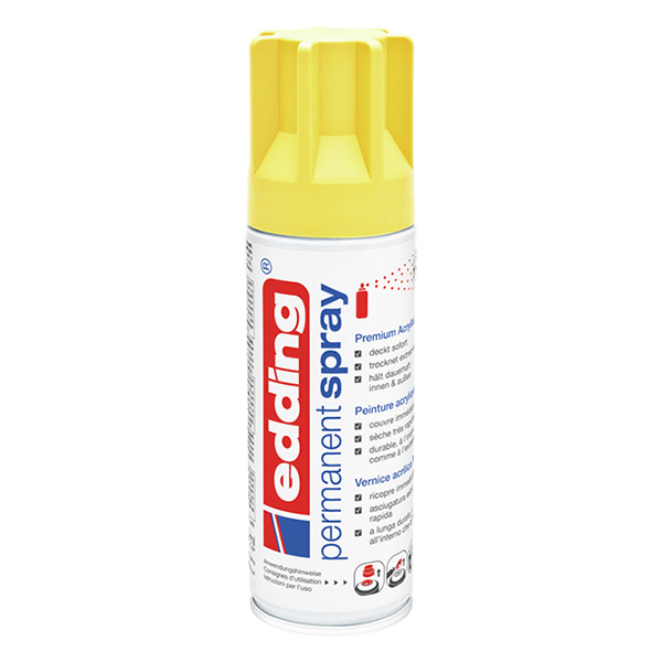 Edding 5200 permanente acrylverf spray mat verkeersgeel (200 ml) 4-5200905 239049 - 1