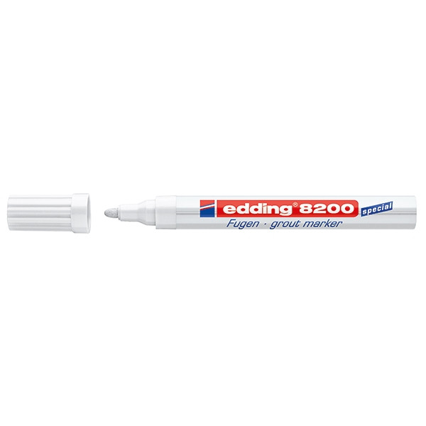 Edding 8200 voegenmarker wit (2 - 4 mm rond) 4-8200-1-4049 239269 - 1