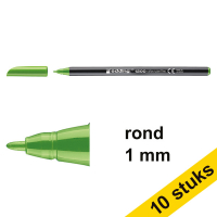 Edding Aanbieding: 10x Edding 1200 viltstift lichtgroen (1 mm rond)  239573