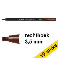 Edding Aanbieding: 10x Edding 1255 kalligrafiepen donkerbruin (3,5 mm)  239597