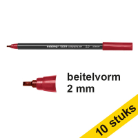 Aanbieding: 10x Edding 1255 kalligrafiepen karmijn (2 mm)