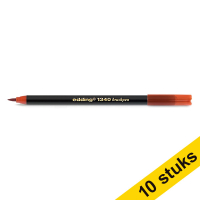 Aanbieding: 10x Edding 1340 brushpen rood