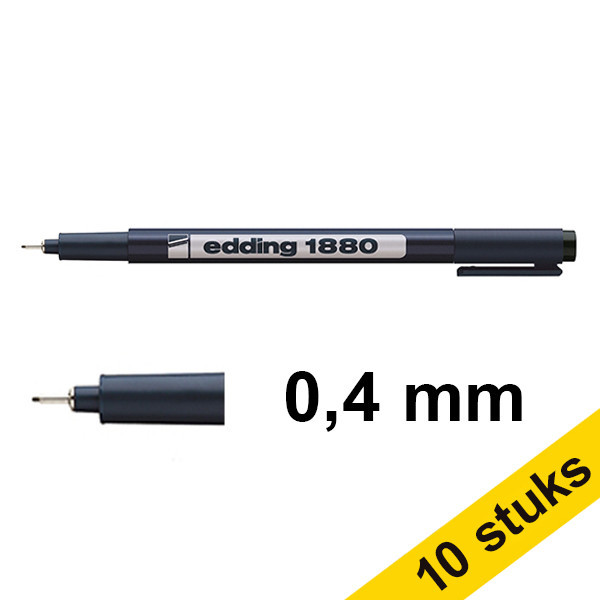 Edding Aanbieding: 10x Edding 1880 drawliner (0,4 mm)  240127 - 1