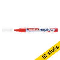 Aanbieding: 10x Edding 5100 acrylmarker verkeersrood (2 - 3 mm rond)