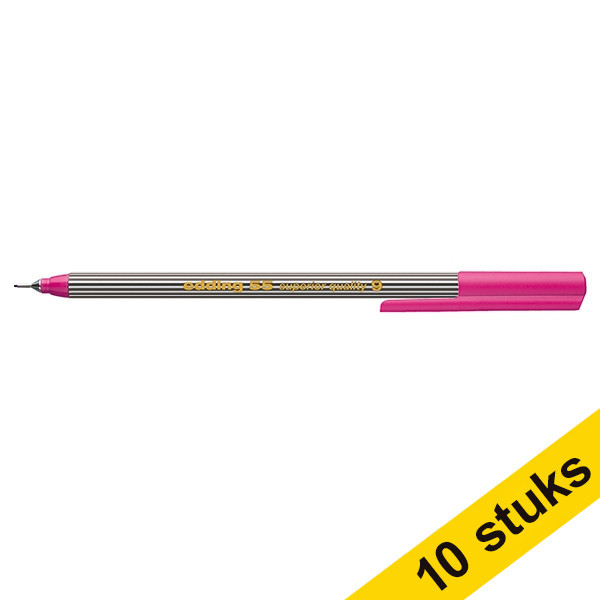 Edding Aanbieding: 10x Edding 55 fineliner roze  239887 - 1