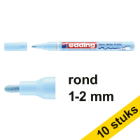 Aanbieding: 10x Edding 751 glanslakmarker pastelblauw (1-2 mm rond)