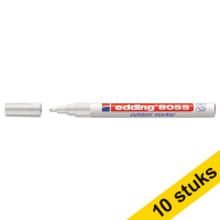 Edding Aanbieding: 10x Edding 8055 outdoor marker wit (1 - 2 mm rond)  239914