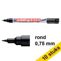 Edding Aanbieding: 10x Edding 8404 aerospace marker zwart (0,75 mm rond)  239920