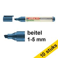 Aanbieding: 10x Edding EcoLine 29 whiteboard marker blauw (1 - 5 mm schuin)