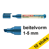 Aanbieding: 10x Edding EcoLine 32 flipchart marker blauw (1 - 5 mm schuin)