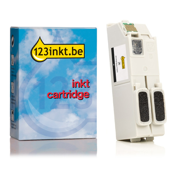 Epson 26 (T2601) inktcartridge zwart (123inkt huismerk) C13T26014010C C13T26014012C 026497 - 1