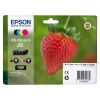 Epson 29 (T2986) multipack 4 kleuren (origineel) C13T29864010 C13T29864012 026844