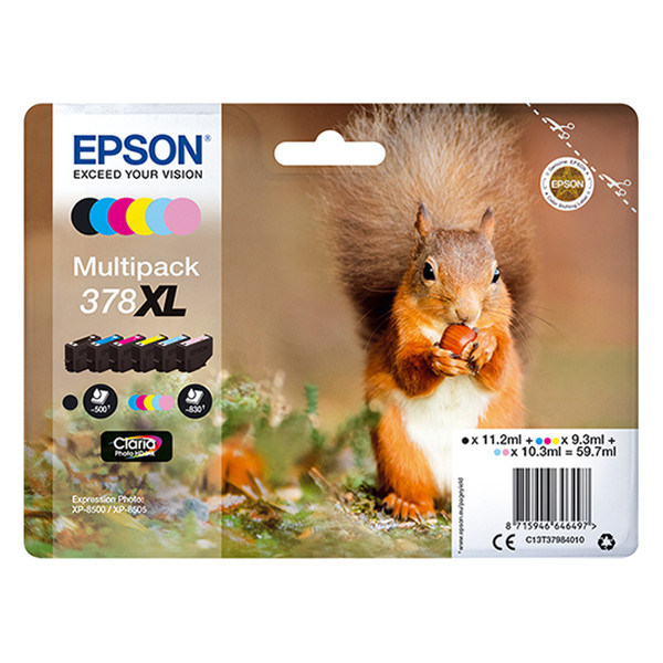 Epson 378XL (T3798) multipack (origineel) C13T37984010 027124 - 1