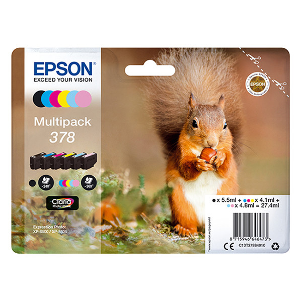 Epson 378 (T3788) multipack (origineel) C13T37884010 027122 - 1