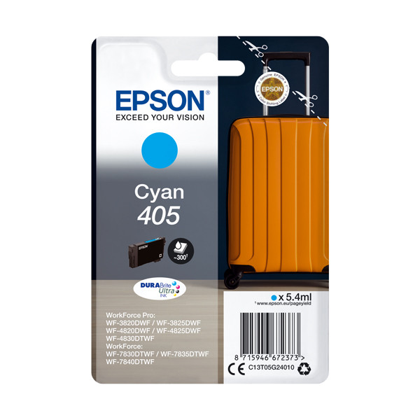 Epson 405 inktcartridge cyaan (origineel) C13T05G24010 C13T05G24020 903616 - 1