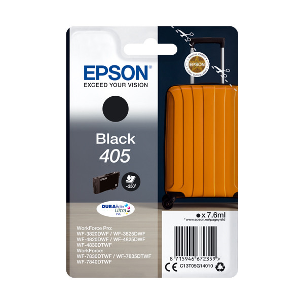 Epson 405 inktcartridge zwart (origineel) C13T05G14010 C13T05G14020 904655 - 1