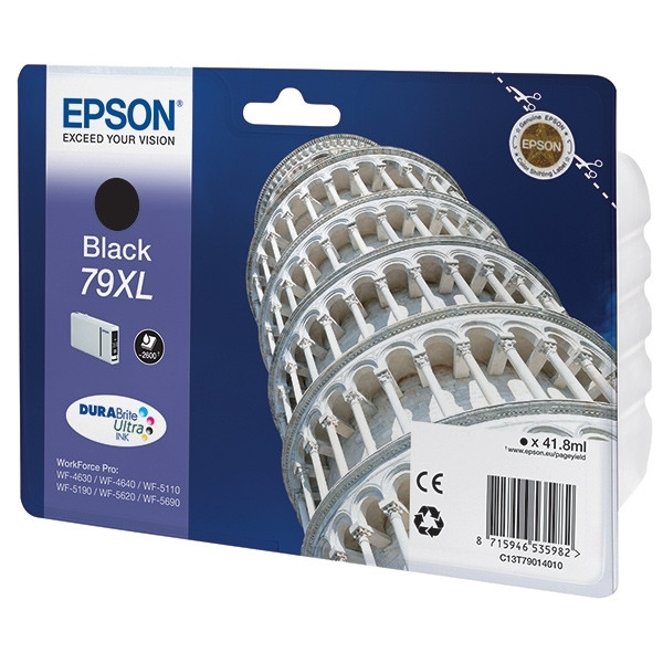 Epson 79XL (T7901) inktcartridge zwart hoge capaciteit (origineel) C13T79014010 026652 - 1