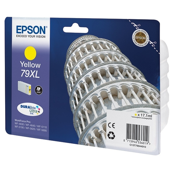 Epson 79XL (T7904) inktcartridge geel hoge capaciteit (origineel) C13T79044010 026658 - 1