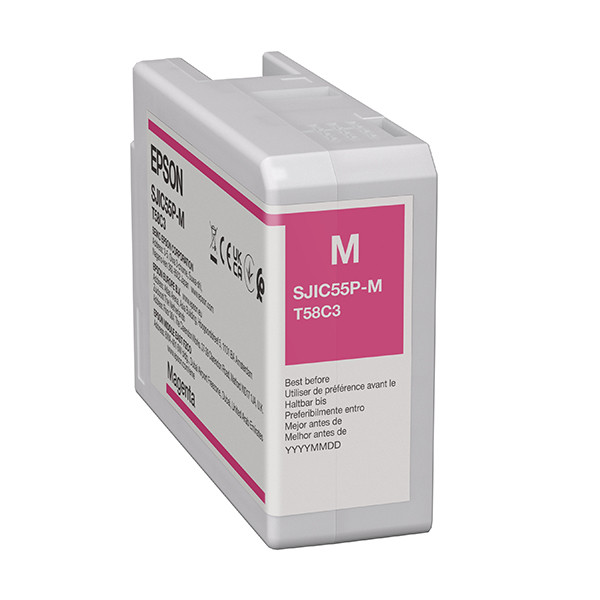 Epson SJIC55P(M) inktcartridge magenta (origineel) C13T58C340 083802 - 1