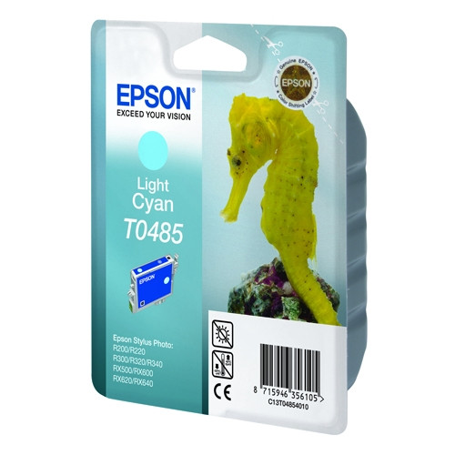 Epson T0485 inktcartridge licht cyaan (origineel) C13T04854010 022610 - 1