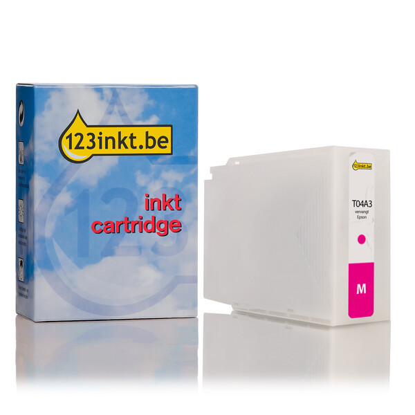 Epson T04A3 inktcartridge magenta extreem hoge capaciteit (123inkt huismerk) C13T04A340C 023387 - 1