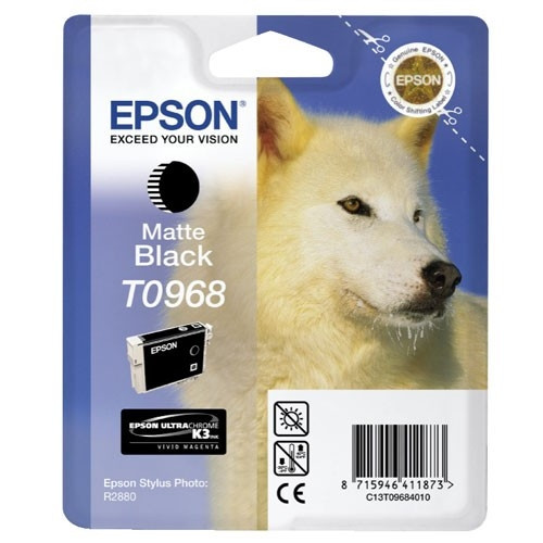 Epson T0968 inktcartridge mat zwart (origineel) C13T09684010 902501 - 1