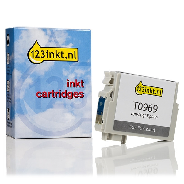 Epson T0969 inktcartridge licht licht zwart (123inkt huismerk) C13T09694010C 023343 - 1