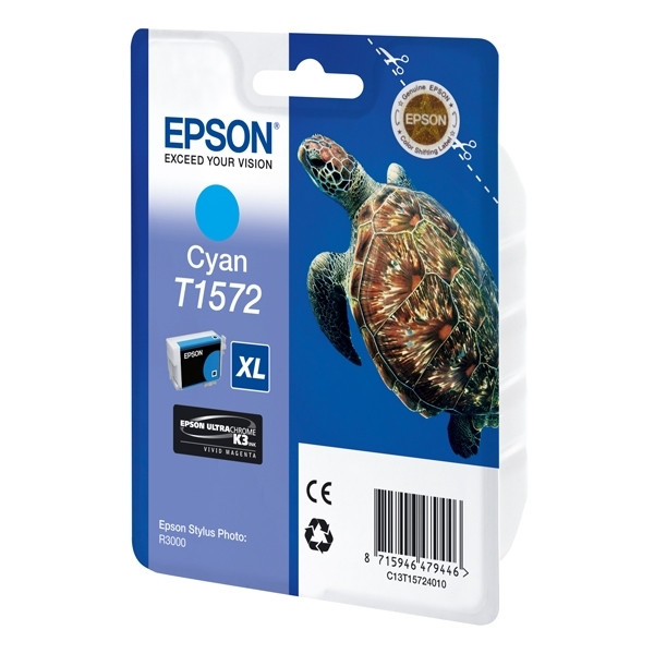 Epson T1572 inktcartridge cyaan (origineel) C13T15724010 026356 - 1