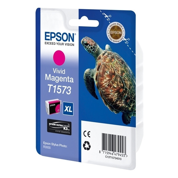 Epson T1573 inktcartridge vivid magenta (origineel) C13T15734010 026358 - 1