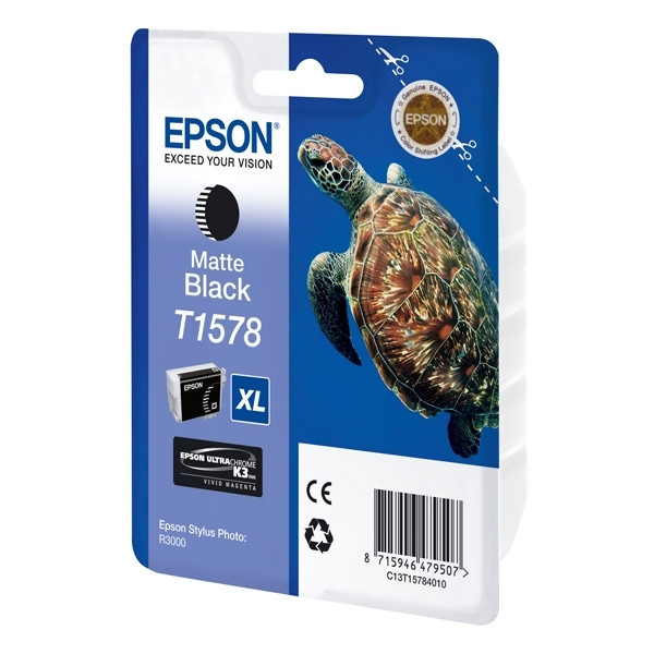 Epson T1578 inktcartridge mat zwart (origineel) C13T15784010 026368 - 1