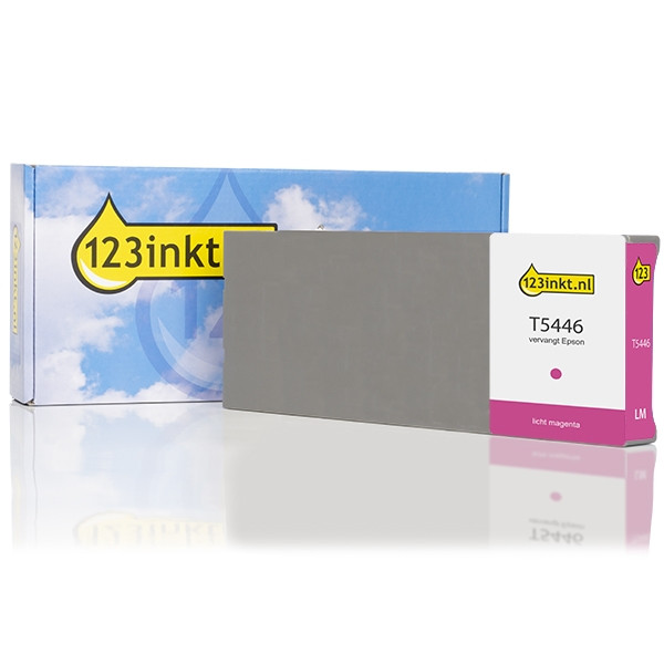 Epson T5446 inktcartridge licht magenta hoge capaciteit (123inkt huismerk) C13T544600C 025591 - 1