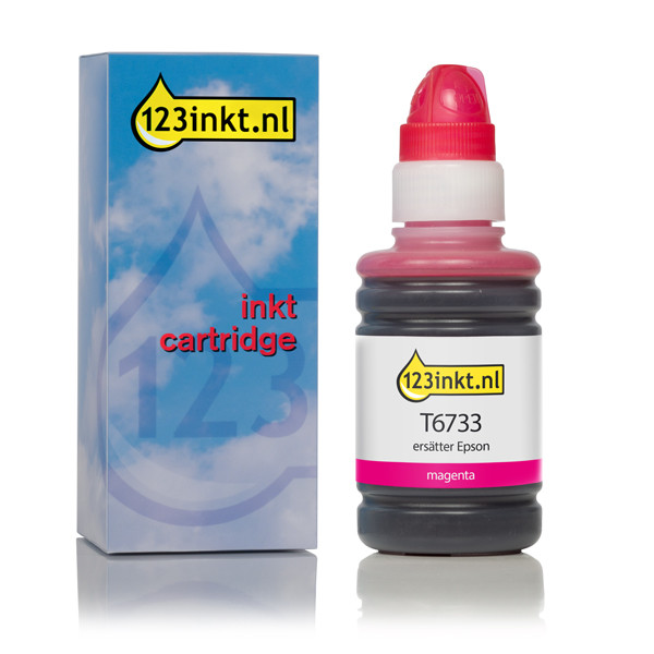 Epson T6733 inkttank magenta (123inkt huismerk) C13T67334AC 026821 - 1