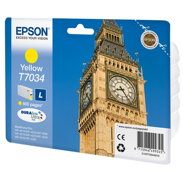 Epson T7034 inktcartridge geel (origineel) C13T70344010 902697 - 1