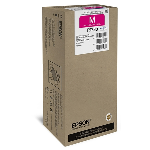 Epson T9733 inktcartridge magenta hoge capaciteit (origineel) C13T973300 027046 - 1