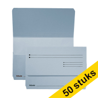 Aanbieding: 2x Esselte Pocket-File kartonnen dossiermappen blauw (25 stuks)