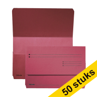 Aanbieding: 2x Esselte Pocket-File kartonnen dossiermappen rood (25 stuks)