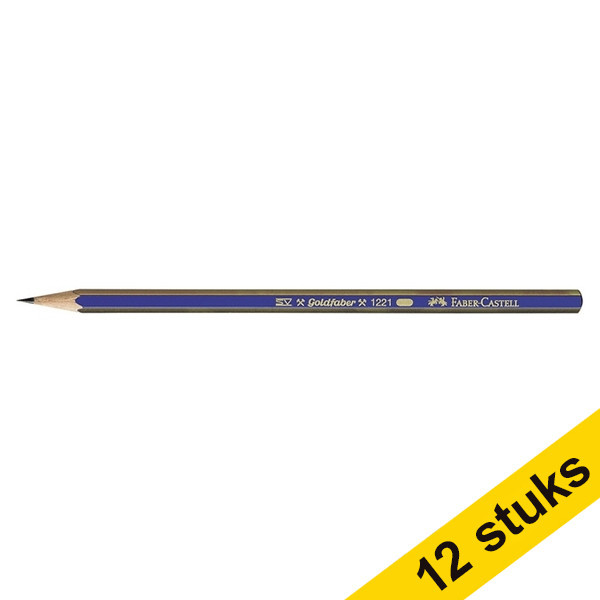 Faber-Castell Aanbieding: 12x Faber-Castell Goldfaber potlood (3H)  240044 - 1