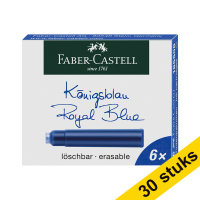 Aanbieding: 5x Faber-Castell inktpatroon blauw (6 stuks)