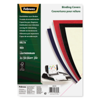 Fellowes Leatherlook bindomslag 250 grams rood A4 (100 stuks) 5370305 213198