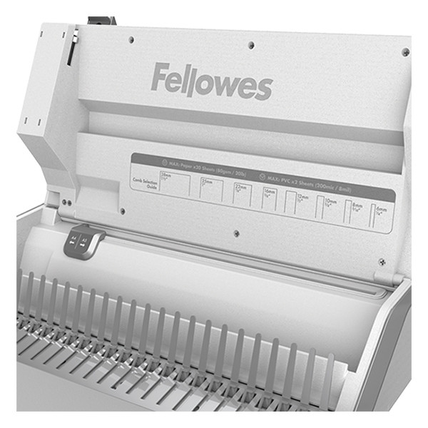 Fellowes Lyra 3-in-1 pons-bindmachine wit 5603101 213073 - 4