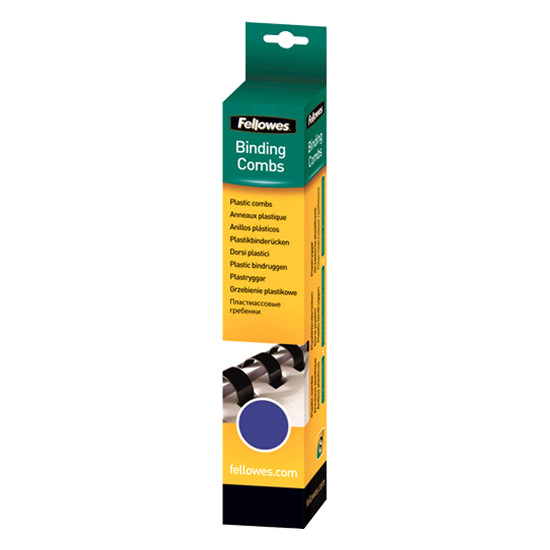 Fellowes bindrug 8 mm blauw (25 stuks) 5330502 213147 - 1