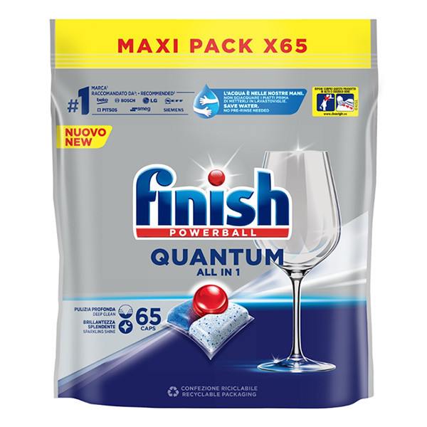 Finish Quantum All-in-1 vaatwastabletten Regular (65 vaatwastabletten)  SFI01036 - 1