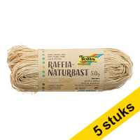 Aanbieding: 5x Folia raffia naturel