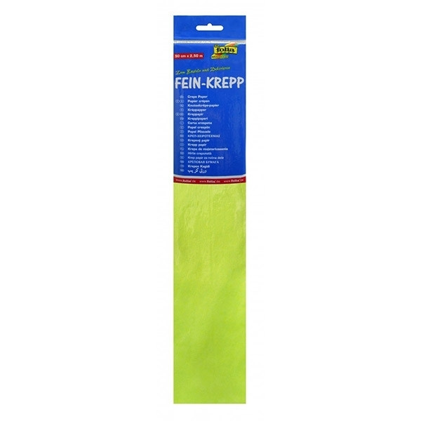 Folia crêpepapier 250 x 50 cm lichtgroen 822145 222098 - 1