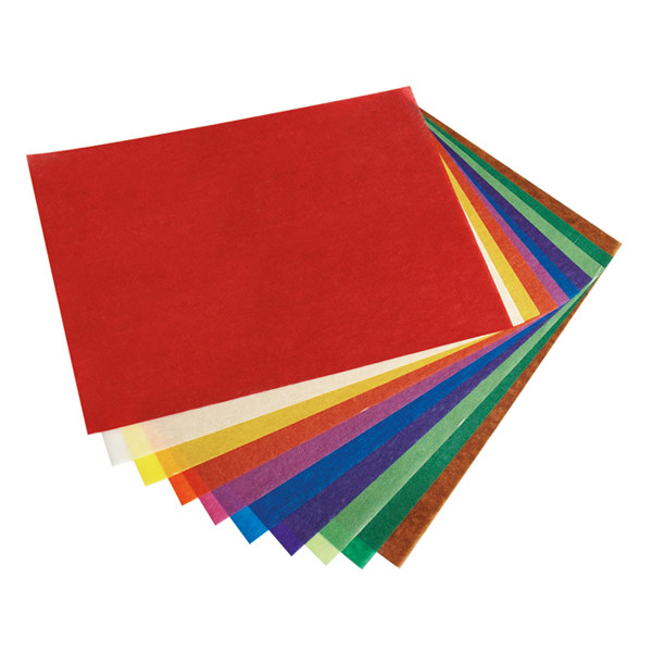 Folia transparant papier assorti 42 grams 18,5 x 29,7 cm (10 vel) 810 222210 - 1