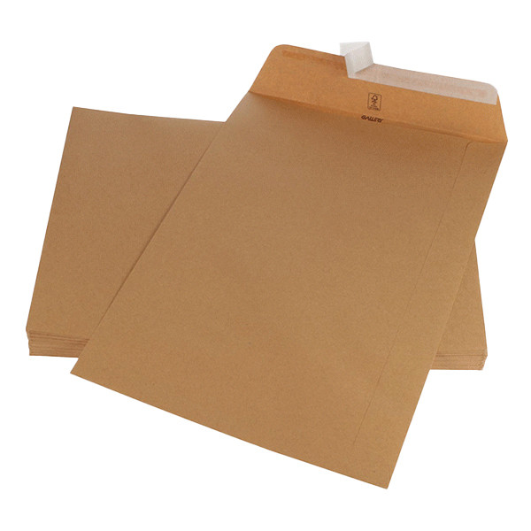 Gallery akte envelop bruin 250 x 353 mm - zelfklevend (250 stuks) 017047 209425 - 1